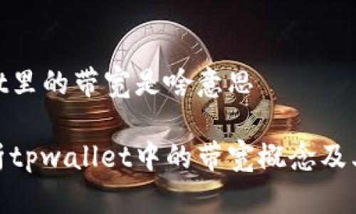 tpwallet里的带宽是啥意思
深入解析tpwallet中的带宽概念及其重要性