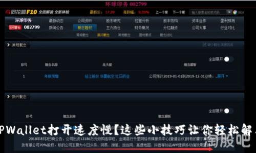 TPWallet打开速度慢？这些小技巧让你轻松解决